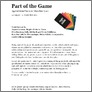 [thumbnail of Part of the Game press text_2014.pdf]