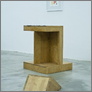 [thumbnail of Exhibition image. sculpture and framed water cooler; photo G.Pastori]