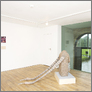 [thumbnail of 2007-2015, machine knitted wool, foam, sand, knitting needles. 980  x 400 x 2100 mm. Photography: Eoin Carey. Installed alongside wall based work by Celia Pym.]