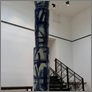 [thumbnail of 460(ht) x 87 x 87 cms. Thrown and glazed porcelain, hand painted with Cobalt blue oxide.]