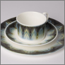 [thumbnail of Prototype tableware decoration - Digitally printed enamels on bone china]